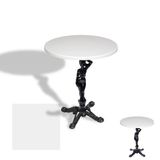 Çipa 1003 Döküm Ayak Yuvarlak Masa Çap 70Cm - (Werzalit, Wermodin Ve Allzalit Tabla) - Beyaz