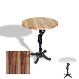 Çipa 1003 Döküm Ayak Yuvarlak Masa Çap 70Cm - (Werzalit, Wermodin Ve Allzalit Tabla) - Indiana Wood