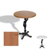 Çipa 1003 Döküm Ayak Yuvarlak Masa Çap 70Cm - (Werzalit, Wermodin Ve Allzalit Tabla) - Koyu Ahşap