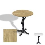 Çipa 1003 Döküm Ayak Yuvarlak Masa Çap 90Cm - (Werzalit, Wermodin Ve Allzalit Tabla) - Avalone Pine