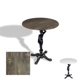 Çipa 1003 Döküm Ayak Yuvarlak Masa Çap 90Cm - (Werzalit, Wermodin Ve Allzalit Tabla) - Old Pine