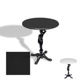 Çipa 1003 Döküm Ayak Yuvarlak Masa Çap 90Cm - (Werzalit, Wermodin Ve Allzalit Tabla) - Siyah