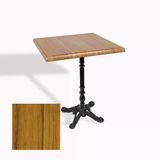 Çipa 1004 Döküm Ayak Kare Masa 60X60 Cm - (Werzalit, Wermodin Ve Allzalit Tabla) - Real Teak