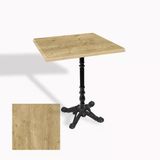 Çipa 1004 Döküm Ayak Kare Masa 70X70 Cm - (Werzalit, Wermodin Ve Allzalit Tabla) - Avalone Pine