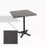 Çipa 1004 Döküm Ayak Kare Masa 70X70 Cm - (Werzalit, Wermodin Ve Allzalit Tabla) - Grey Marble