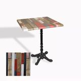 Çipa 1004 Döküm Ayak Kare Masa 70X70 Cm - (Werzalit, Wermodin Ve Allzalit Tabla) - Redwood