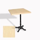 Çipa 1004 Döküm Ayak Kare Masa 80X80 Cm - (Werzalit, Wermodin Ve Allzalit Tabla) - Akçaağaç