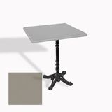 Çipa 1004 Döküm Ayak Kare Masa 80X80 Cm - (Werzalit, Wermodin Ve Allzalit Tabla) - Koyu Gri
