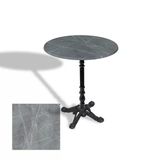 Çipa 1004 Döküm Ayak Yuvarlak Masa Çap 60Cm - (Werzalit, Wermodin Ve Allzalit Tabla) - Light Temperado