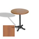 Çipa 1004 Döküm Ayak Yuvarlak Masa Çap 70Cm - (Werzalit, Wermodin Ve Allzalit Tabla) - Koyu Ahşap