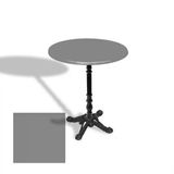 Çipa 1004 Döküm Ayak Yuvarlak Masa Çap 70Cm - (Werzalit, Wermodin Ve Allzalit Tabla) - Koyu Gri