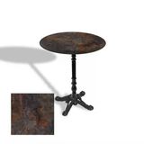 Çipa 1004 Döküm Ayak Yuvarlak Masa Çap 70Cm - (Werzalit, Wermodin Ve Allzalit Tabla) - Metalic Oxid 3