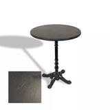 Çipa 1004 Döküm Ayak Yuvarlak Masa Çap 80Cm - (Werzalit, Wermodin Ve Allzalit Tabla) - Grey Marble