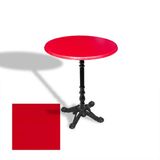 Çipa 1004 Döküm Ayak Yuvarlak Masa Çap 80Cm - (Werzalit, Wermodin Ve Allzalit Tabla) - Kırmızı