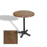 Çipa 1004 Döküm Ayak Yuvarlak Masa Çap 80Cm - (Werzalit, Wermodin Ve Allzalit Tabla) - Rustic Dark