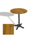Çipa 1004 Döküm Ayak Yuvarlak Masa Çap 90Cm - (Werzalit, Wermodin Ve Allzalit Tabla) - Real Teak