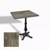Çipa 1012 Döküm Ayak Kare Masa 60X60 Cm - (Werzalit, Wermodin Ve Allzalit Tabla) - Old Pine