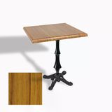 Çipa 1012 Döküm Ayak Kare Masa 60X60 Cm - (Werzalit, Wermodin Ve Allzalit Tabla) - Real Teak