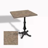 Çipa 1012 Döküm Ayak Kare Masa 70X70 Cm - (Werzalit, Wermodin Ve Allzalit Tabla) - Edgy Wood
