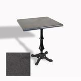 Çipa 1012 Döküm Ayak Kare Masa 70X70 Cm - (Werzalit, Wermodin Ve Allzalit Tabla) - Grey Marble