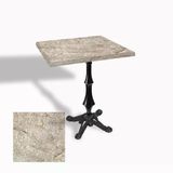 Çipa 1012 Döküm Ayak Kare Masa 70X70 Cm - (Werzalit, Wermodin Ve Allzalit Tabla) - Scala Marble