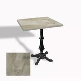 Çipa 1012 Döküm Ayak Kare Masa 80X80 Cm - (Werzalit, Wermodin Ve Allzalit Tabla) - Irony