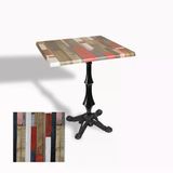 Çipa 1012 Döküm Ayak Kare Masa 80X80 Cm - (Werzalit, Wermodin Ve Allzalit Tabla) - Redwood