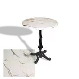 Çipa 1012 Döküm Ayak Yuvarlak Masa Çap 60Cm - (Werzalit, Wermodin Ve Allzalit Tabla) - Afyon Mermer