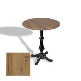 Çipa 1012 Döküm Ayak Yuvarlak Masa Çap 60Cm - (Werzalit, Wermodin Ve Allzalit Tabla) - Canyon Palace Oak