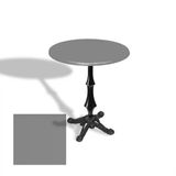 Çipa 1012 Döküm Ayak Yuvarlak Masa Çap 60Cm - (Werzalit, Wermodin Ve Allzalit Tabla) - Koyu Gri