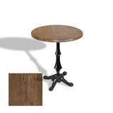 Çipa 1012 Döküm Ayak Yuvarlak Masa Çap 60Cm - (Werzalit, Wermodin Ve Allzalit Tabla) - Rustic Dark