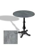 Çipa 1012 Döküm Ayak Yuvarlak Masa Çap 70Cm - (Werzalit, Wermodin Ve Allzalit Tabla) - Light Temperado