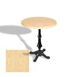 Çipa 1012 Döküm Ayak Yuvarlak Masa Çap 80Cm - (Werzalit, Wermodin Ve Allzalit Tabla) - Akçaağaç