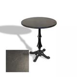 Çipa 1012 Döküm Ayak Yuvarlak Masa Çap 80Cm - (Werzalit, Wermodin Ve Allzalit Tabla) - Grey Marble