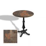 Çipa 1012 Döküm Ayak Yuvarlak Masa Çap 80Cm - (Werzalit, Wermodin Ve Allzalit Tabla) - Metalic Oxid 1