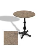 Çipa 1012 Döküm Ayak Yuvarlak Masa Çap 90Cm - (Werzalit, Wermodin Ve Allzalit Tabla) - Edgy Wood