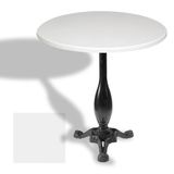Çipa 2015 Döküm Ayak Yuvarlak Masa Çap 107Cm - (Werzalit, Wermodin Ve Allzalit Tabla) - Beyaz