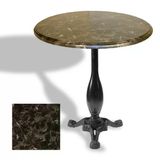 Çipa 2015 Döküm Ayak Yuvarlak Masa Çap 107Cm - (Werzalit, Wermodin Ve Allzalit Tabla) - Karacabey Mermer