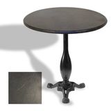 Çipa 2015 Döküm Ayak Yuvarlak Masa Çap 90Cm - (Werzalit, Wermodin Ve Allzalit Tabla) - Grey Marble