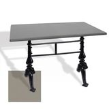 Çipa 3001 Döküm Ayak Masa 70X120 Cm - (Werzalit, Wermodin Ve Allzalit Tabla) - Koyu Gri