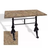 Çipa 3001 Döküm Ayak Masa 80X120 Cm - (Werzalit, Wermodin Ve Allzalit Tabla) - Edgy Wood