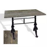 Çipa 3001 Döküm Ayak Masa 80X120 Cm - (Werzalit, Wermodin Ve Allzalit Tabla) - Old Pine