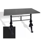 Çipa 3001 Döküm Ayak Masa 80X120 Cm - (Werzalit, Wermodin Ve Allzalit Tabla) - Siyah