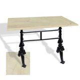 Çipa 3001 Döküm Ayak Masa 80X140 Cm - (Werzalit, Wermodin Ve Allzalit Tabla) - Golden Marble