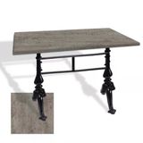 Çipa 3001 Döküm Ayak Masa 80X140 Cm - (Werzalit, Wermodin Ve Allzalit Tabla) - Kahve Oxid