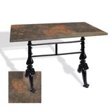 Çipa 3001 Döküm Ayak Masa 80X140 Cm - (Werzalit, Wermodin Ve Allzalit Tabla) - Metalic Oxid 1