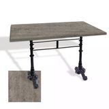 Çipa 3002 Döküm Ayak Masa 80X120 Cm - (Werzalit, Wermodin Ve Allzalit Tabla) - Kahve Oxid