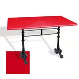 Çipa 3002 Döküm Ayak Masa 80X120 Cm - (Werzalit, Wermodin Ve Allzalit Tabla) - Kırmızı