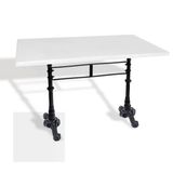 Çipa 3002 Döküm Ayak Masa 80X140 Cm - (Werzalit, Wermodin Ve Allzalit Tabla) - Beyaz