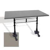 Çipa 3002 Döküm Ayak Masa 80X140 Cm - (Werzalit, Wermodin Ve Allzalit Tabla) - Koyu Gri